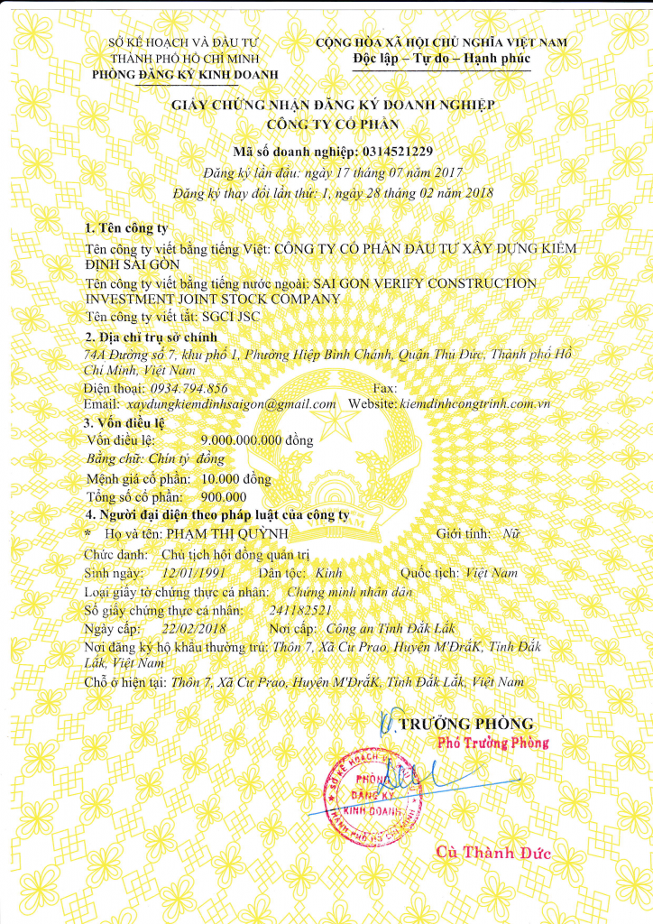 Kiểm định sài gòn