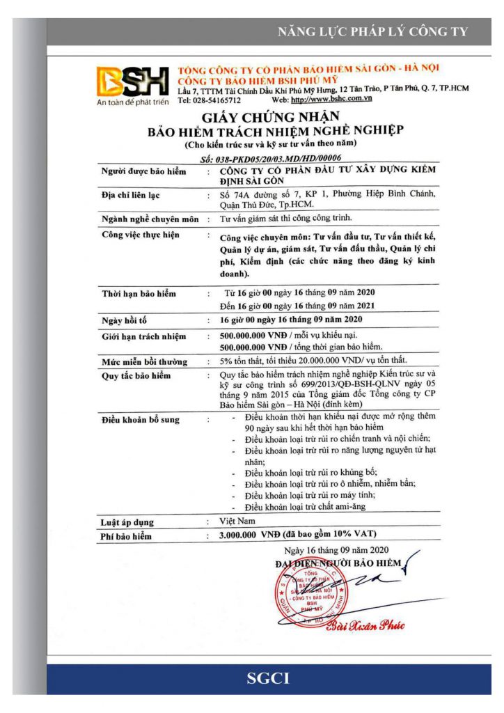 Kiểm định sài gòn